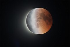 37 Lunar eclipse on Latina - 20.07.2018